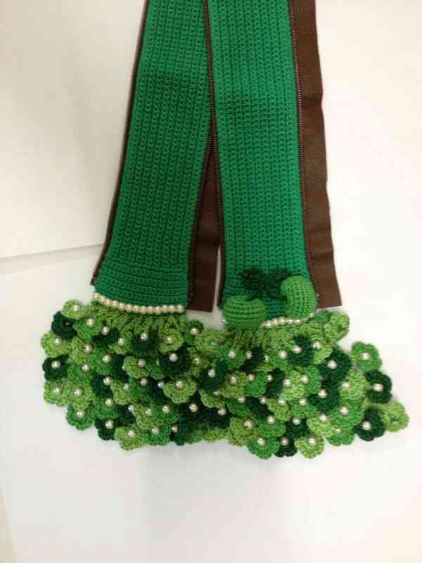 หูถักกระเป๋า speedy ตกแต่งประดับฟรุ้งฟริ้ง ติดมุก ระบายหลายชั้น