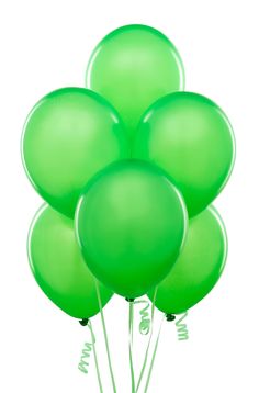 ลูกโป่งกลมเนื้อมุก สีเขียวมะนาว ไซส์ 10 นิ้ว แพ็คละ 10 ใบ (Round Balloons Size 10" - Pearl Lemon Green Color)
