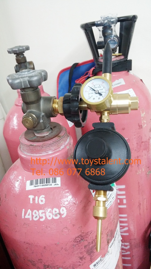 รุ่นใหม่! หัวจ่ายก๊าซฮีเลียม Nozzle Combo แบบ 2 หัว สำหรับถังเหล็กรีฟิว