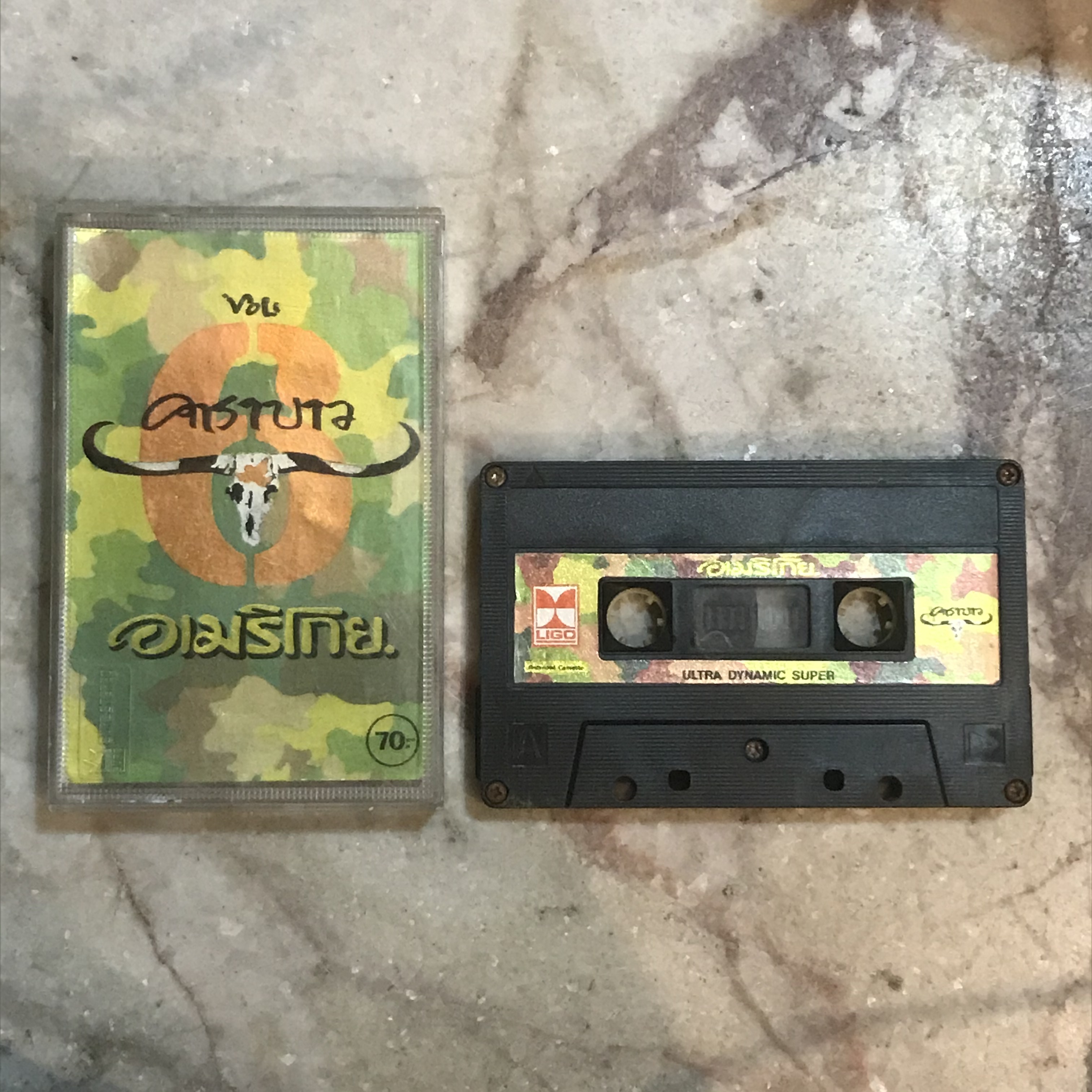 T คาราบาว - อเมริโกย พิมพ์ LIGO ( Used Cassett Tape )