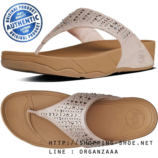 Fitflop Novy Shimmer Suede Nude ของแท้ นำเข้าจาก USA และ UK