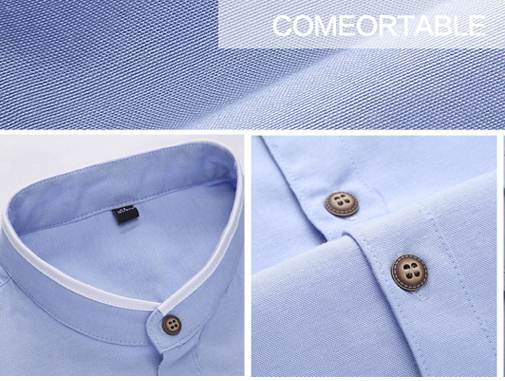 เสื้อเชิ้ตคู่ คอจีน แขนสั้น แต่งขอบขาว หลากสี No.36 38 40 42 44 46