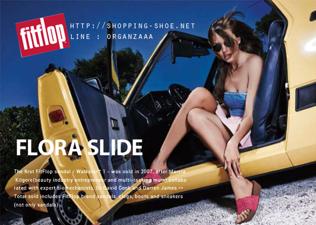Fitflop Flora Slide Raspberry ของแท้ นำเข้าจาก USA และ UK