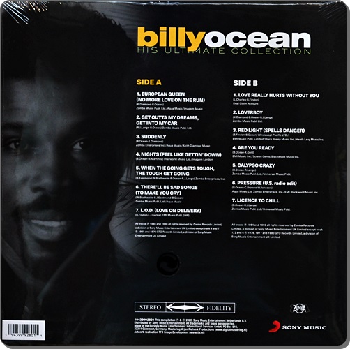 Billy Ocean - His Ultimate Collection 1Lp New