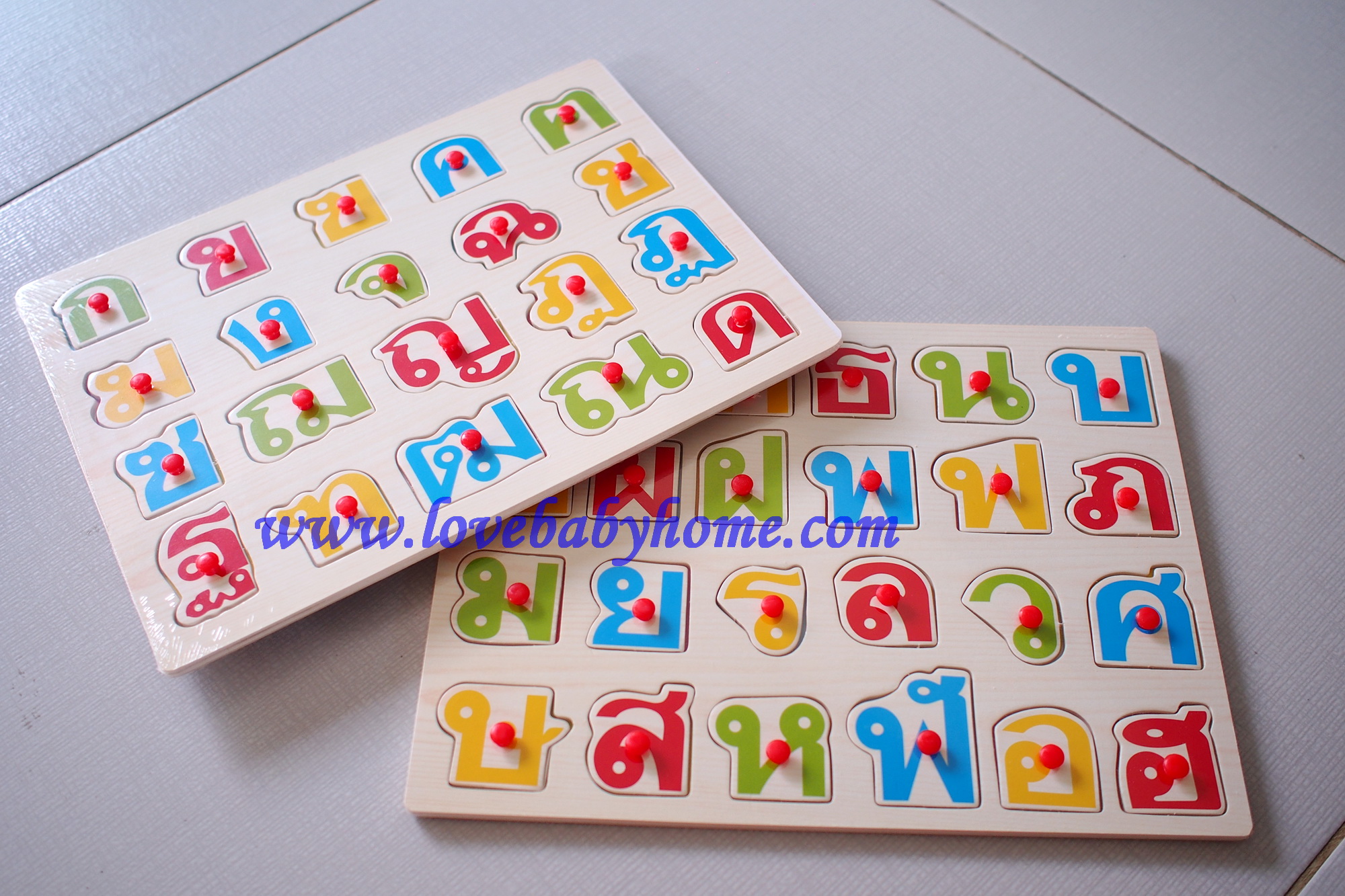 จิ๊กซอว์หมุดไม้ ก-ฮ