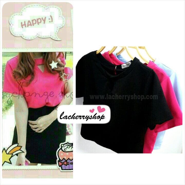 เสื้อแฟชั่น เสื้อทำงาน ผ้าฮานาโกะ สีฟ้า แบบสวย สินค้าคุณภาพ ราคาไม่แพง