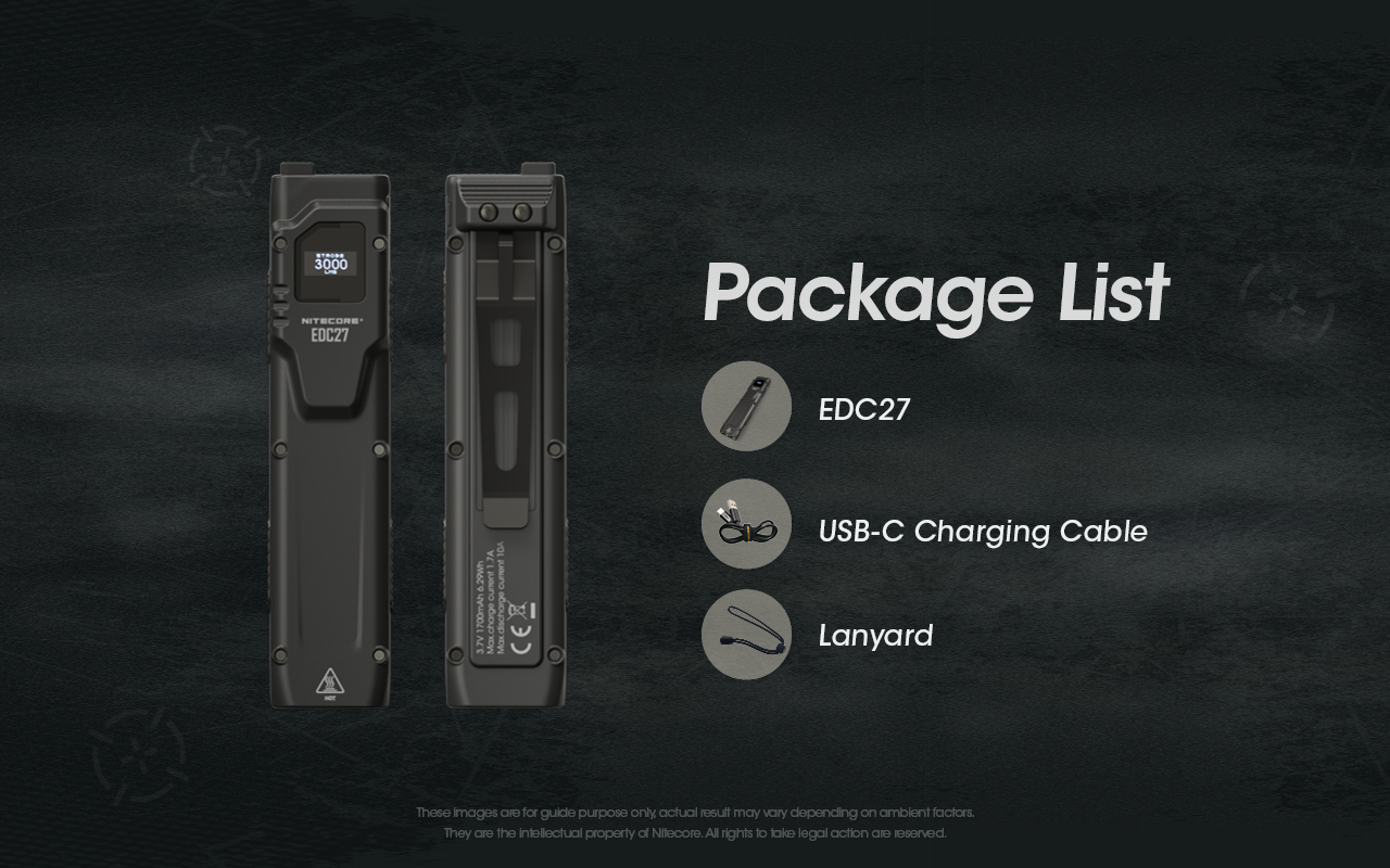 ไฟฉายคุณภาพ Nitecore EDC27 3000ลูเมน