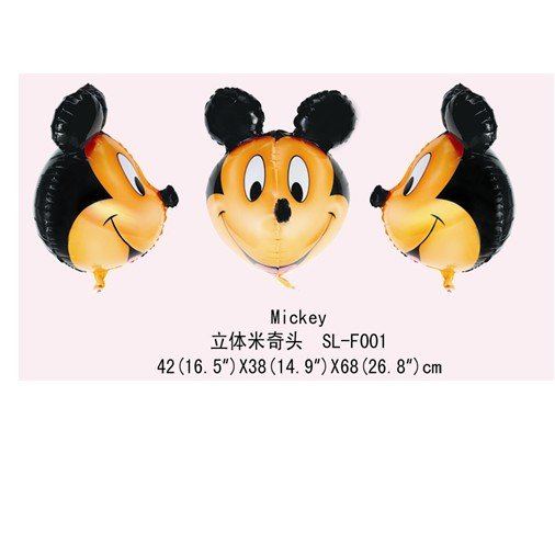 Mickey 3D Shape Foil Balloon - บอลลูนหน้ามิกกี้เมาส์ 3D / Item No. TL-B101