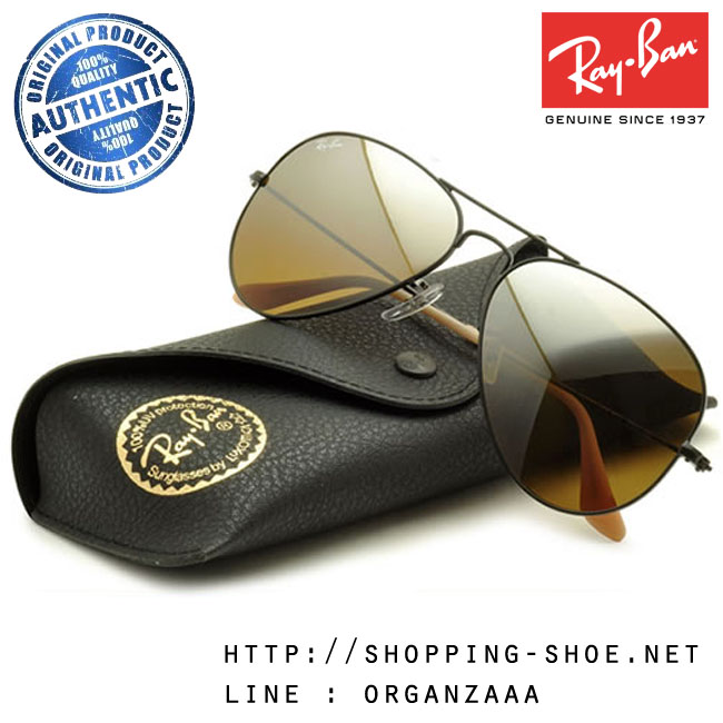 RayBan - RB3025 006/3K Aviator Brown Silver Mirror Gradient Lens, 58 mm. (เลนส์ปรอทน้ำตาลไล่สี)