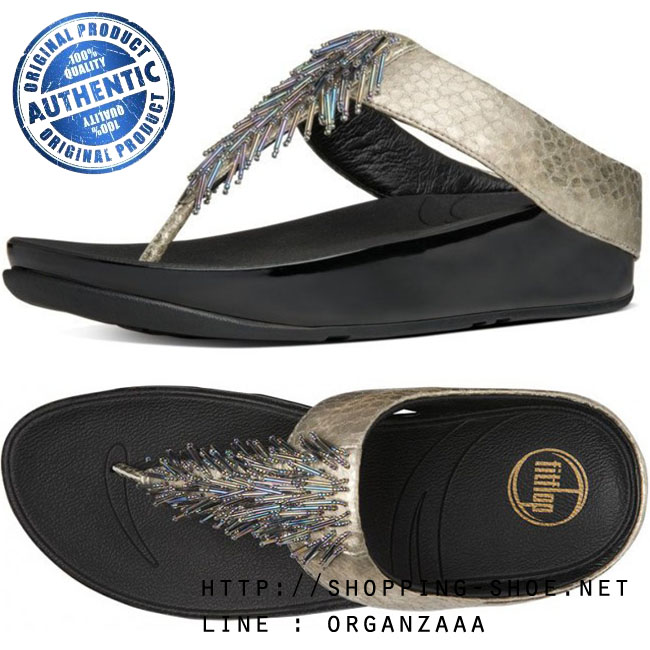 Fitflop Cha Cha Gold Noir ของแท้ นำเข้าจาก USA และ UK