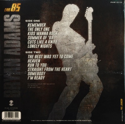Bryan Adams - Live 85 1Lp N.