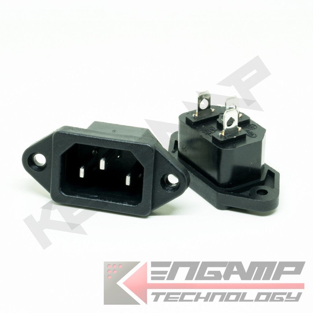 PJ Power Socket AC-04 3ขา 10A/250V เกรดดี (ราคาต่อ 1ตัว)