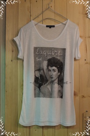เสื้อยืด ลายวินเทจ MAG Size No.38 ( เทา)