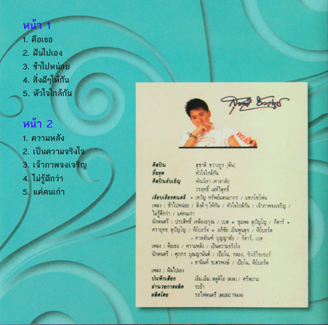 LP สุชาติ ชวางกูร - หัวใจใกล้กัน ปก ทำใหม่ แผ่น VG+