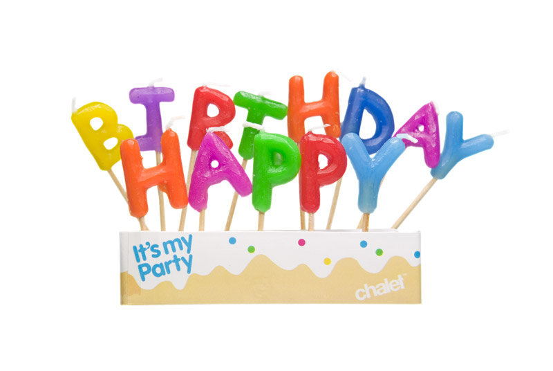 เทียนวันเกิดตัวอักษร Happy Birthday/ Item No.TL-N001