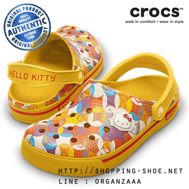 Crocband II Hello Kitty Clog - Canary / Red ของแท้ Outlet ไทยและอเมริกา