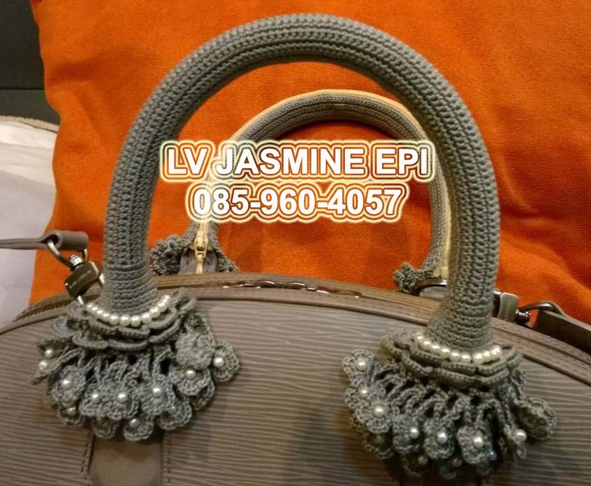 หูถักกระเป๋า speedy ตกแต่งประดับฟรุ้งฟริ้ง ติดมุก ระบายหลายชั้น