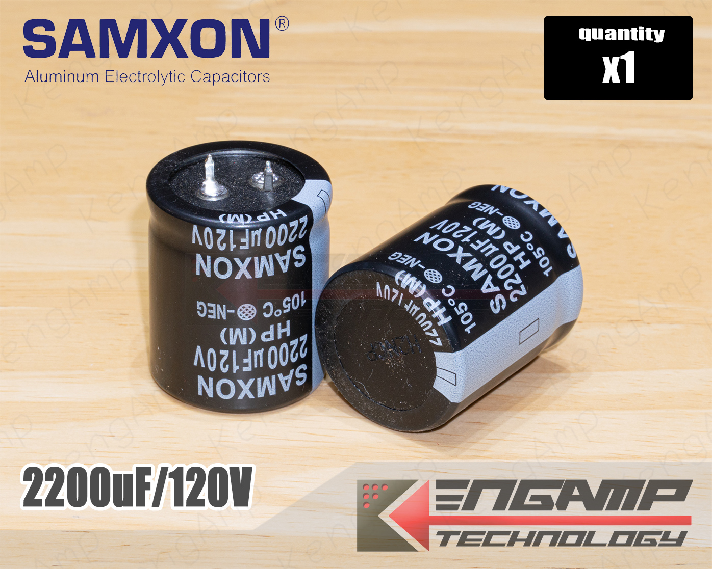 (1ตัว) [E-CAP] 2200uf/120V 105 C SAMXON 30x35mm P=10mm