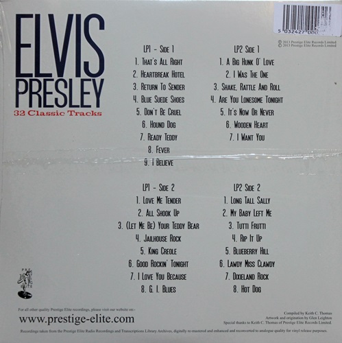 Elvis Presley - 32 Classic Tracks 2Lp New