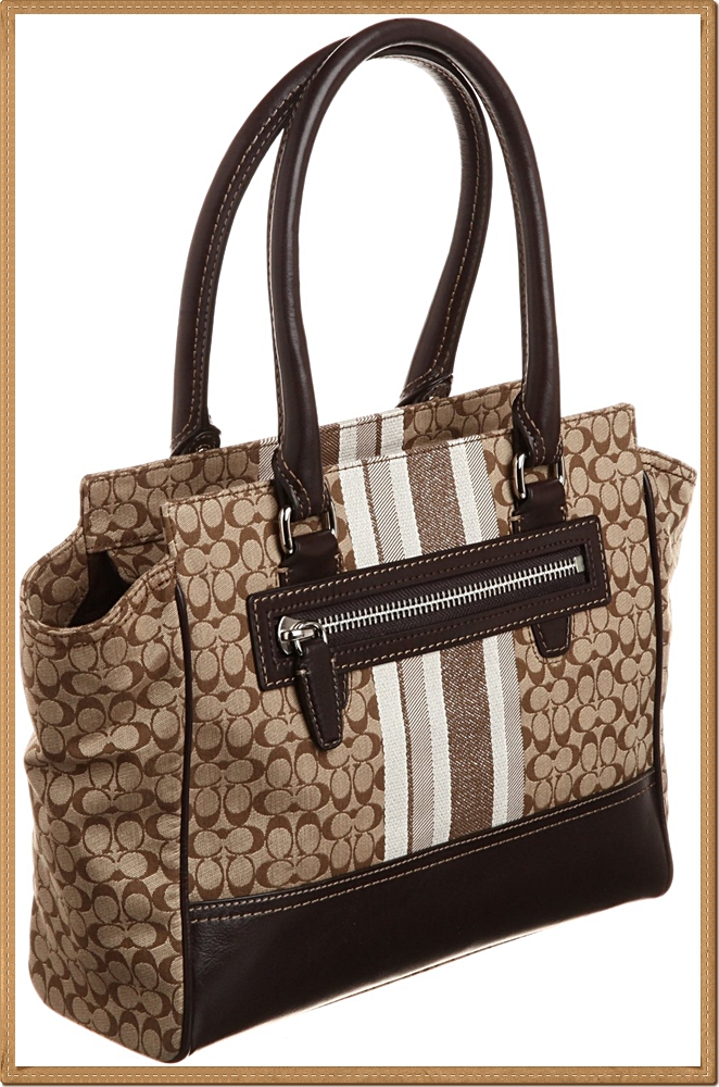 Coach Legacy Signature Stripe Candace Carryall 19915