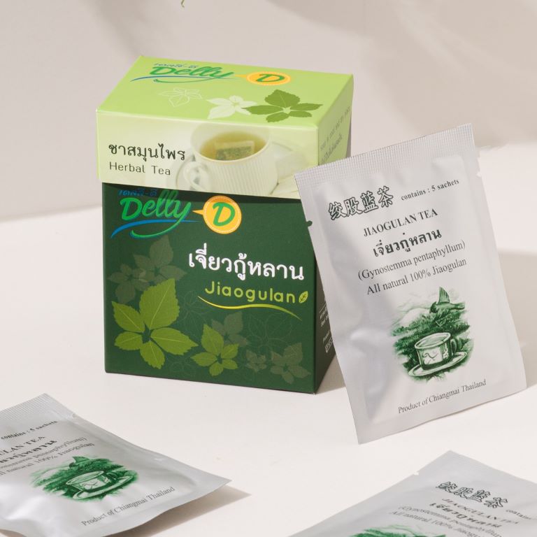 ผลิตภัณฑ์เสริมอาหาร เจียวกู่หลาน ชนิดชาชง บรรจุซอง