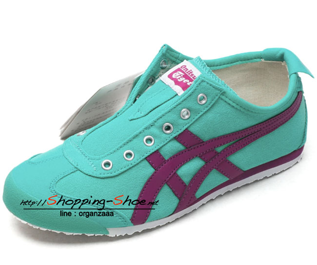 Onitsuka Tiger Mexico 66 Slip On - Mint / Purple ของแท้ มีกล่อง ป้ายครบ