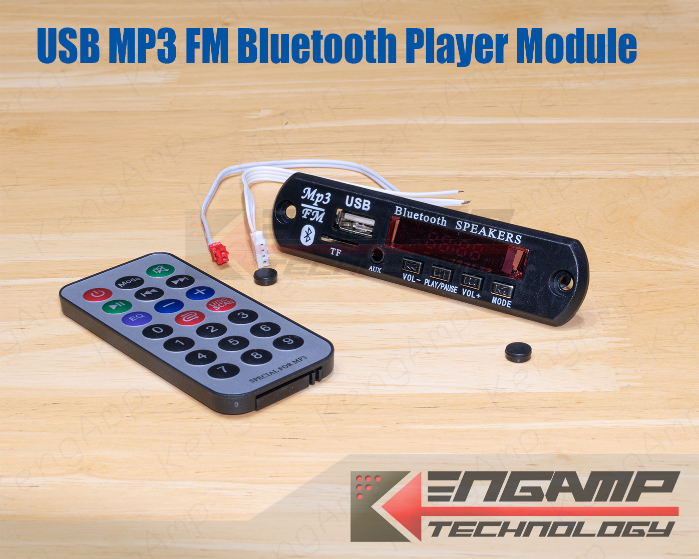 (1ชุด) [KIT] USB MP4 FM Bluetooth Player Module