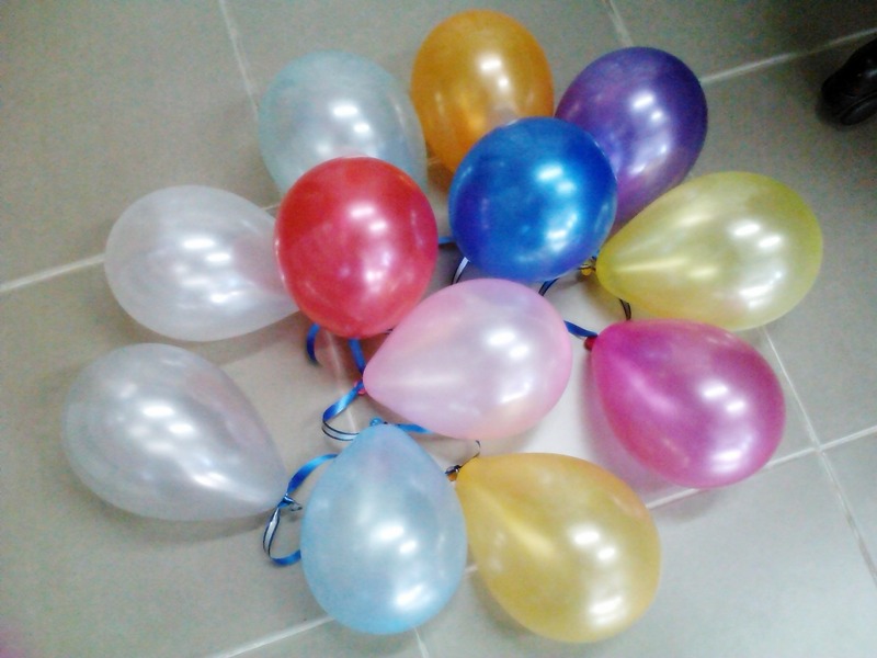 ลูกโป่งกลม เนื้อมุก คละสี ไซส์ 6 นิ้ว แพ็คละ 10 ใบ (Round Balloon - Pearl Mixed color Size 6')
