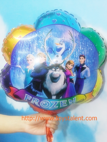 ลูกโป่งฟลอย์การ์ตูน โฟรสเซนต์ ทรงดอกไม้ - Flower Shape Frozen Foil Balloon / Item No. TL-A118