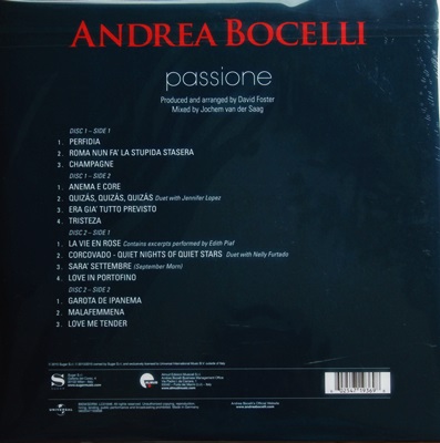 Andrea Bocelli - Passione 2Lp N.