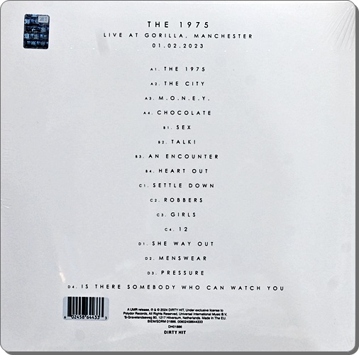 The 1975 - Live At Gorilla Manchester 01.02.2023 ( White Vinyl ) 2Lp New