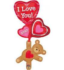 ลูกโป่งฟลอย์นำเข้า Love You Floating Bear / Item No. AG-25526 แบรนด์ Anagram ของแท้