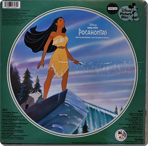 Ost.Pocahontas (Picture Disc) 1Lp New