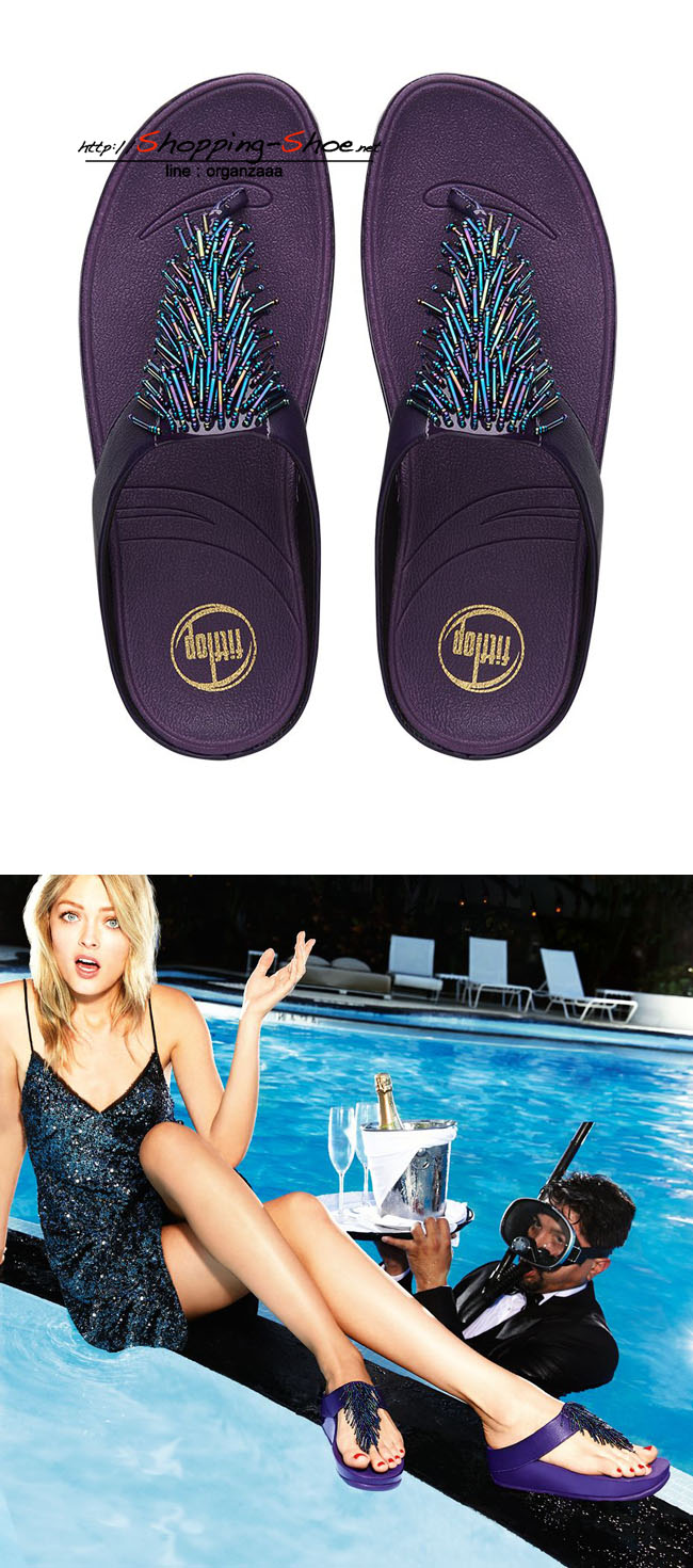 Fitflop Cha Cha Pomp Purple ของแท้ นำเข้าจาก USA และ UK