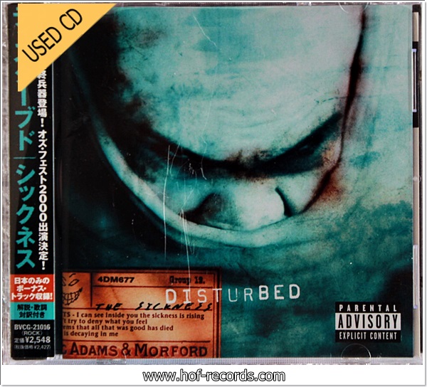 Disturbed - The Sickness (Japan) Used Cd VG++
