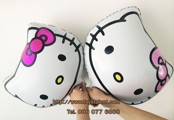 ลูกโป่งฟลอย์ หน้า Hello Kitty ไซส์ใหญ่56 X 56 cm - Hello Kitty Face size 56 X 56 cm Foil Balloon / TL-A092