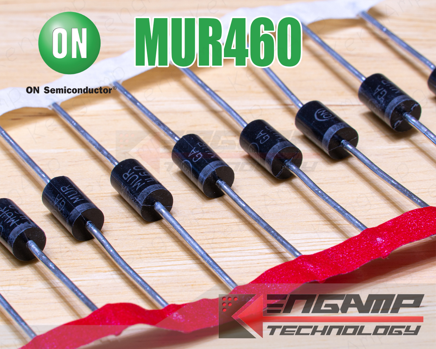 (10ตัว) MUR460 ON (งานจีน) UF-DIOD 4A 600V DO-201AD