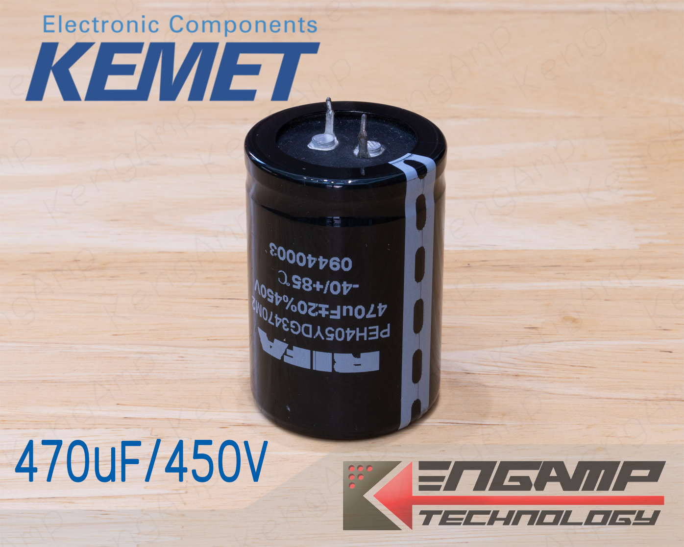 (1ตัว)[E-CAP] 470uF/450V 85C RIFA KEMET 35x50mm P=10mm