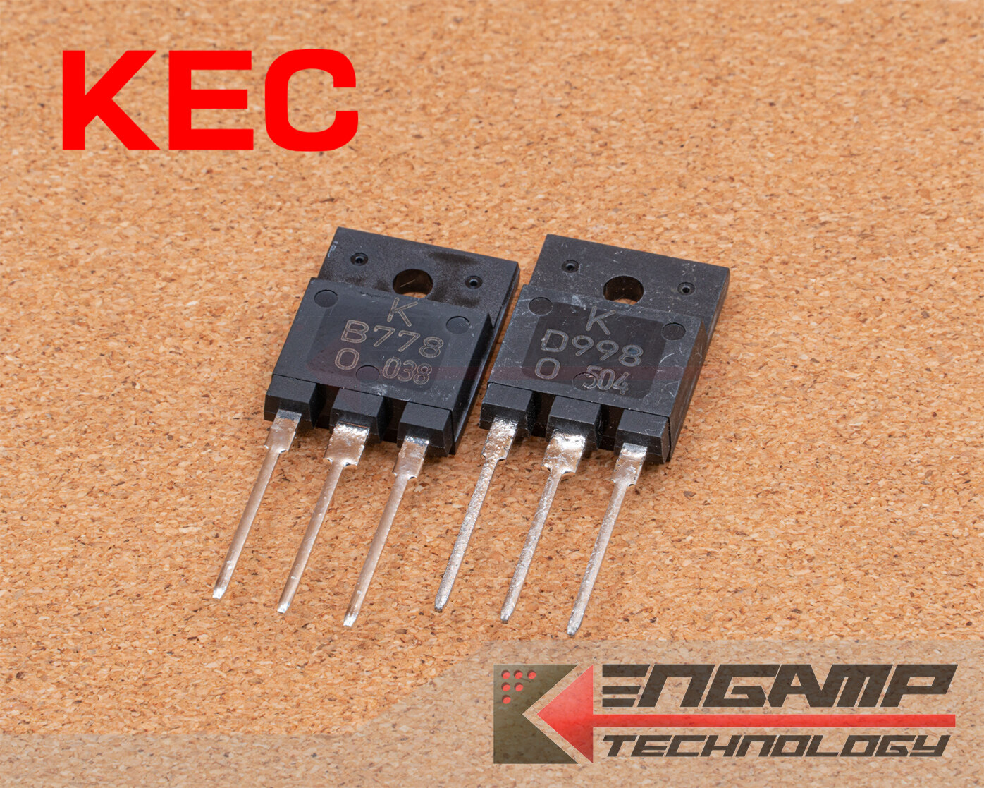 (1คู่) [TR] KTB778 + KTD998 KEC PNP+NPN 10A 120V 50W