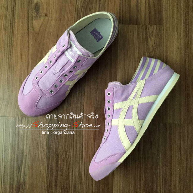 Onitsuka Tiger Mexico 66 Slip On Paraty - Lavender ของแท้ มีกล่อง ป้ายครบ