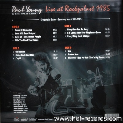 Paul Young - Live At Rockpalast 1985 2Lp N.