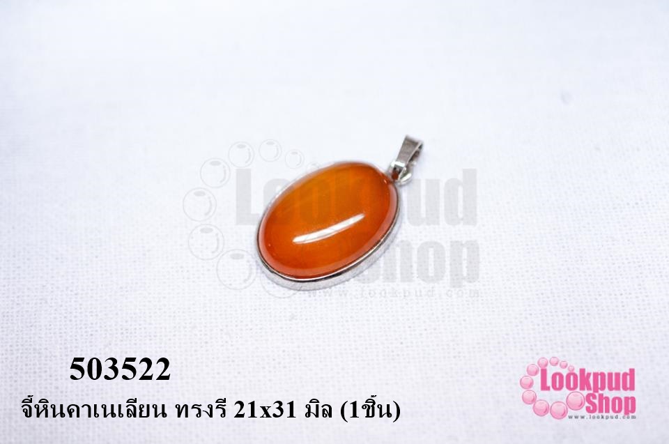 จี้หินคาเนเลียน ทรงรี 21x31 มิล (1ชิ้น)