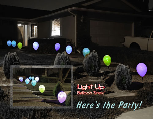 ลูกโป่ง LED สีม่วง แพ็ค 5 ชิ้น ไฟเปลี่ยนสี RGB mode (Purple Color Balloons - LED RGB Mode)