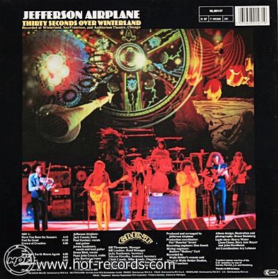 Jefferson Airplane - Thirty Seconds Over Winterland 1973