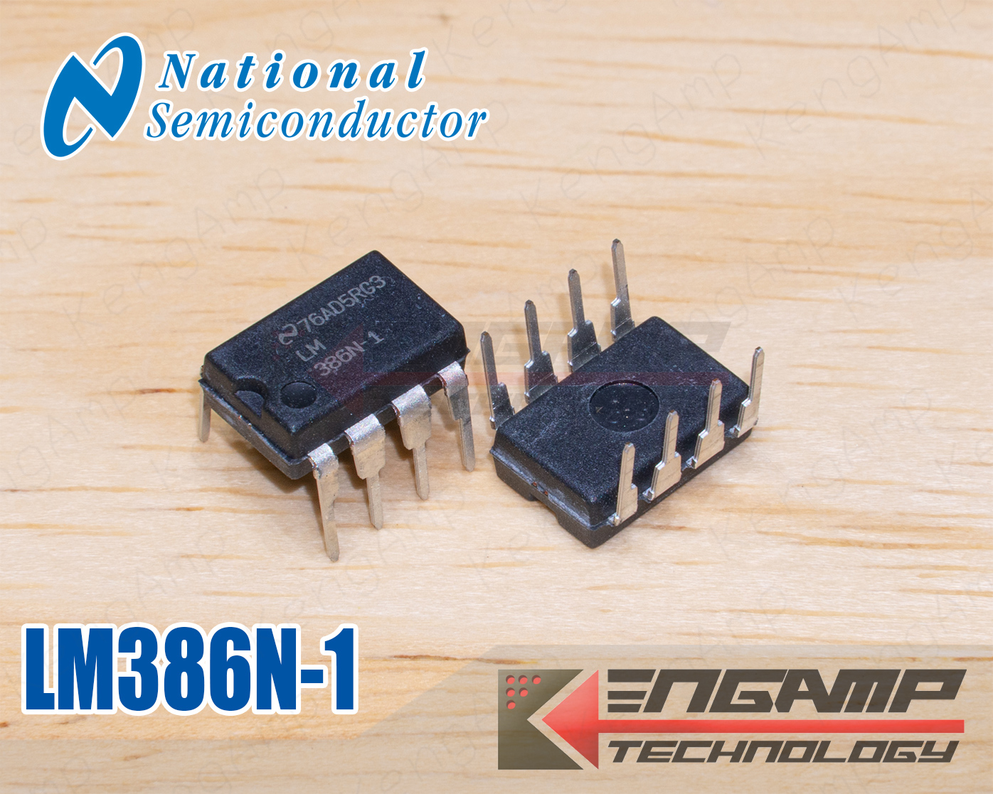 (1ตัว) [IC] LM386N-1 LM386 National Low Voltage Audio Power Amplifier