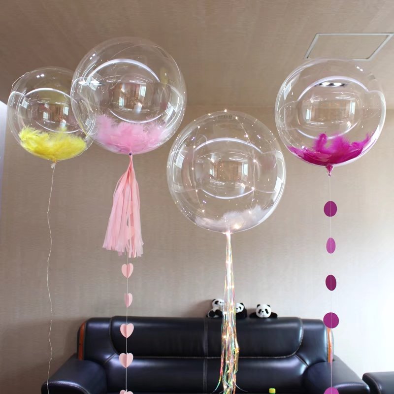 ลูกโป่งใส BoBo Balloon ทรงกลมลูกบอล ไซส์ 24 นิ้ว (ไม่รวมของด้านใน) Item No. TL-G053