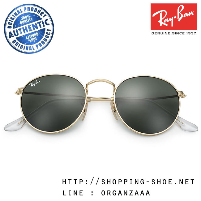RayBan - RB3447 001 Round Metal Classic Lens, 50 mm.
