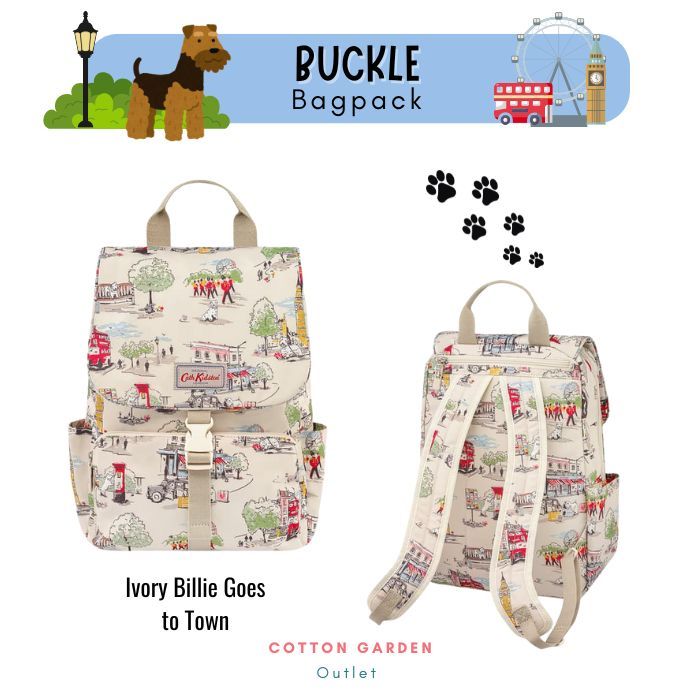 กระเป๋าเป้ เอนกประสงค์ Cath Kidston Billy Goes to town buckle backpack