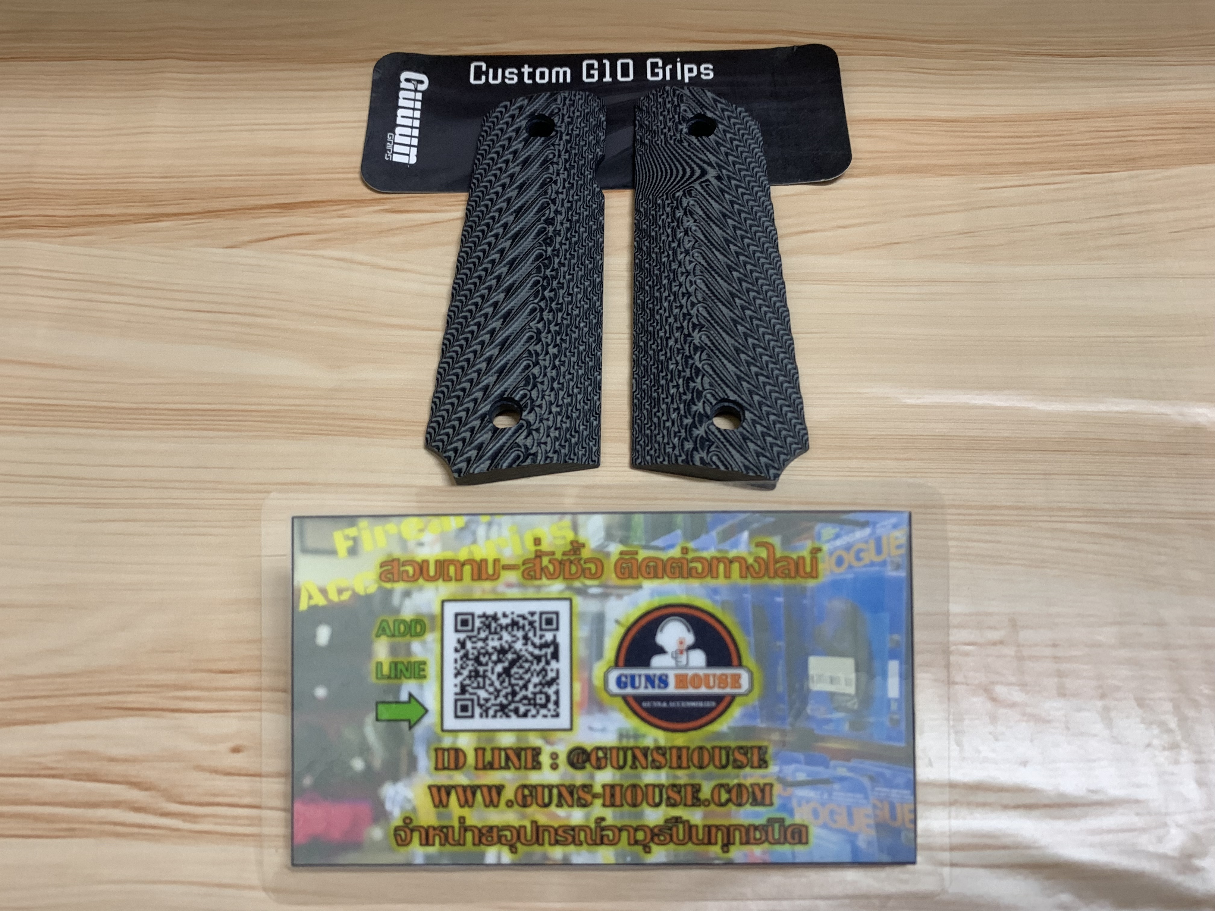 ประกับ G10 ปืน 1911 สีเทาดำ guuun