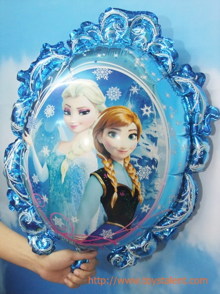 ลูกโป่งฟลอย์การ์ตูน เจ้าหญิงโฟรสเซนต์ เอลซ่า แอนนา ล้อมกรอบ - Frozen Princess Foil Balloon / Item No. TL-A116